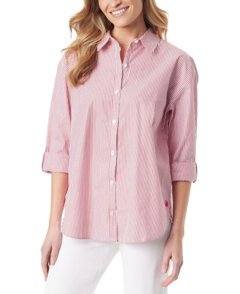 Women's Amanda Striped Button-Front Shirt