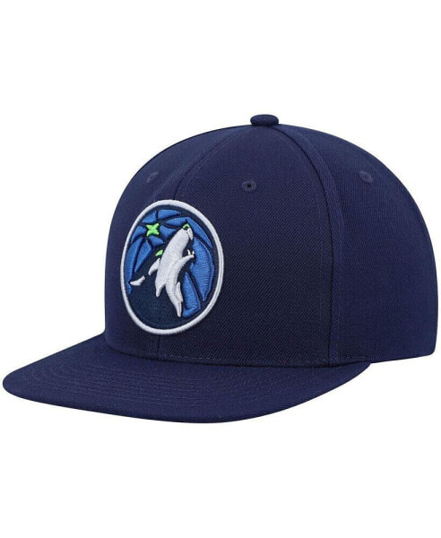 Men's Navy Minnesota Timberwolves Ground 2.0 Snapback Hat