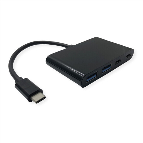 VALUE 14.99.5041 - USB 3.2 Gen 1 (3.1 Gen 1) Type-C - USB 3.2 Gen 1 (3.1 Gen 1) Type-A - USB 3.2 Gen 1 (3.1 Gen 1) Type-C - 1000 Mbit/s - Black - Aluminium - Round cable