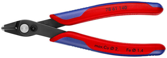 KNIPEX Electronic Super Knips XL - Diagonal pliers - 1.23 cm - Metal - Blue - Red - 14 cm - 77 g