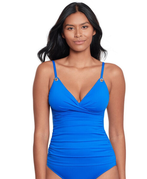 Women's Toggle-Trim Tankini Top