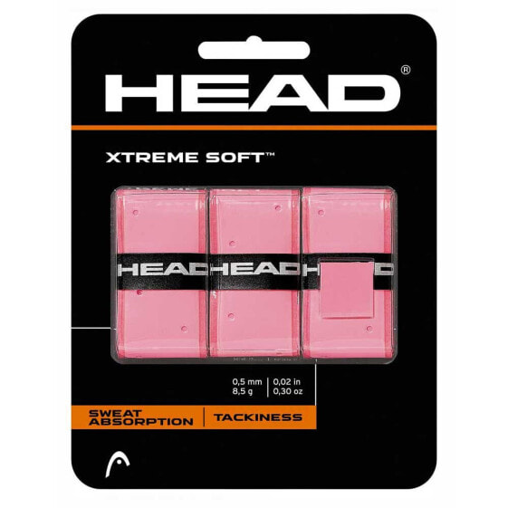 HEAD RACKET Xtreme Soft Tennis/Padel/Squash Overgrip 3 Units