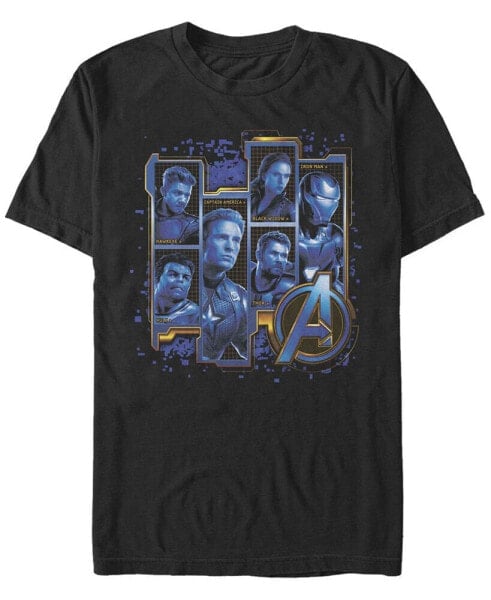 Marvel Men's Avengers Endgame Box Up Portraits, Short Sleeve T-shirt