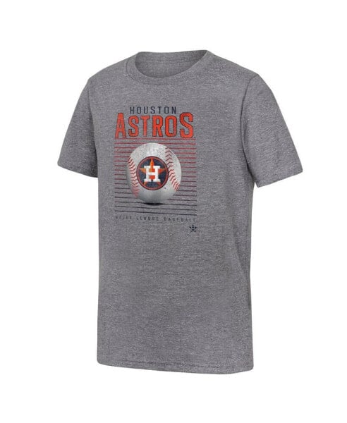 Big Boys Gray Houston Astros Relief Pitcher Tri-Blend T-shirt