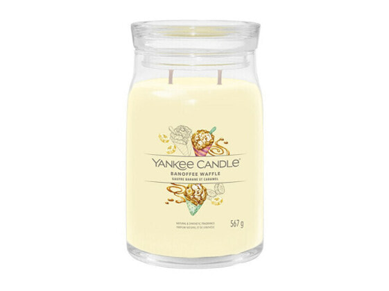 Aromatic candle Signature glass large Banoffee Waffle 567 g