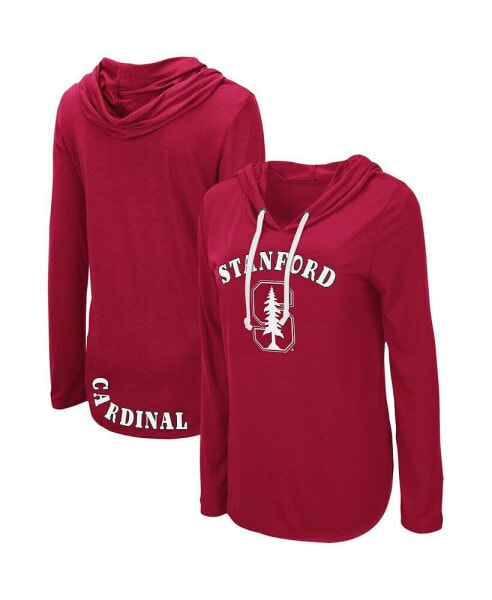 Women's Cardinal Stanford Cardinal My Lover Lightweight Hooded Long Sleeve T-shirt