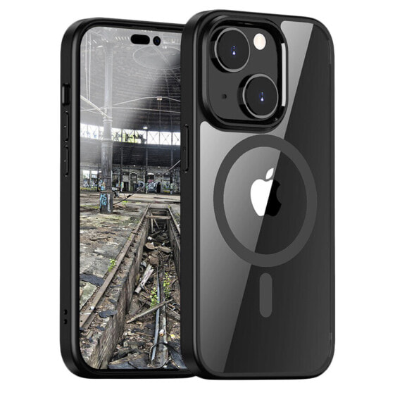 Чехол для смартфона JT Berlin Pankow Hybrid MagSafe для Apple iPhone 15 черный/прозрачный