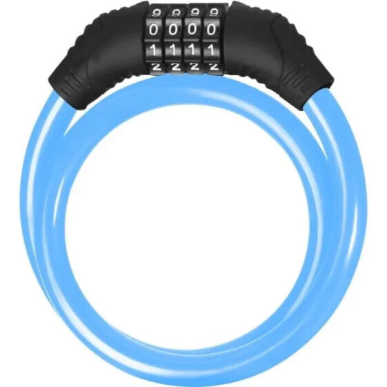 Anti -Theft -Roller und Fahrrad - Beepper - 60 cm Kabel - 4 -digit -Code - Blau