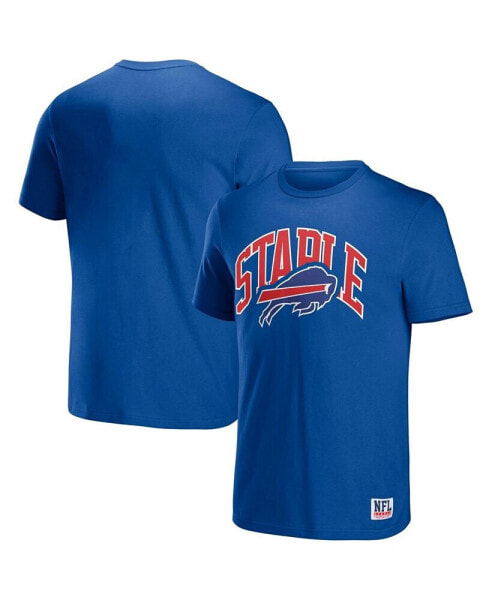 Men's NFL X Staple Royal Buffalo Bills Lockup Logo Short Sleeve T-shirt