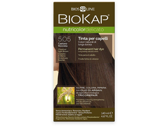 Краска для волос БиоКап NUTRICOLOR DELICATO - 5.05 Браун - светло-каштановый 140 мл