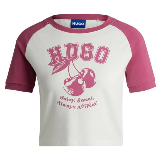 HUGO Dana 10258980 BLUE short sleeve T-shirt