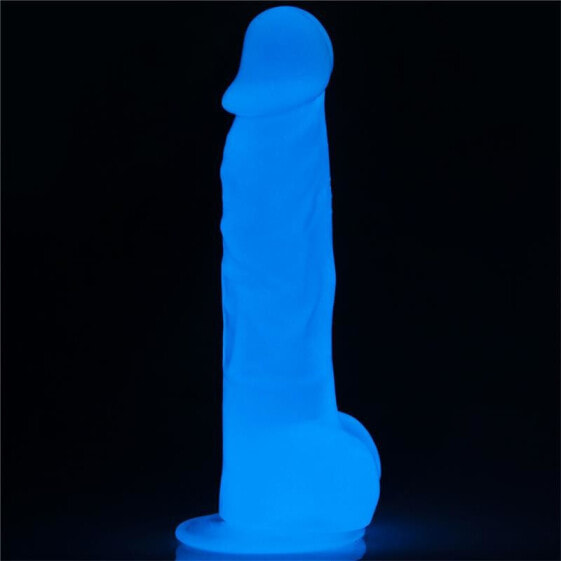 Фаллоимитатор LOVETOY Lumino Blue Light 8.5 дюйма