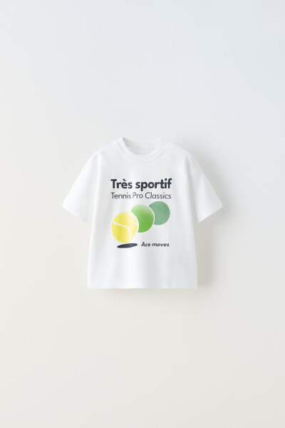 Tennis print t-shirt