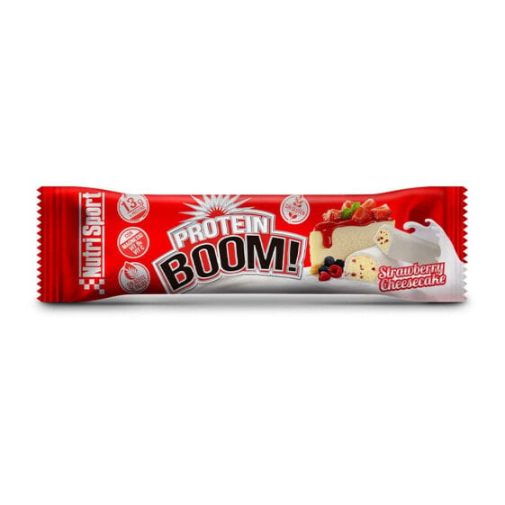 NUTRISPORT Protein Boom 42g Strawberry And Cheesecake Protein Bar 1 Unit