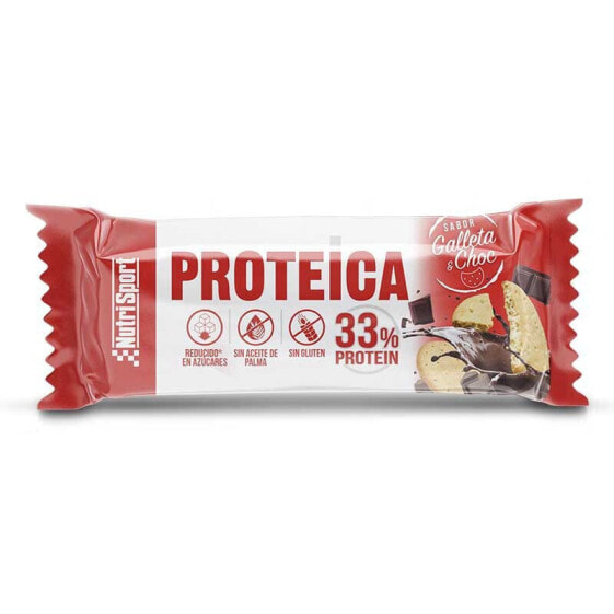 NUTRISPORT 33% Protein 44gr Protein Bar Chocolate Cookie 1 Unit