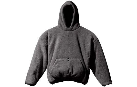 YEEZY x Gap x Balenciaga 三方联名款 Dark Grey Polar Fleece Padded Hoodie 纯色摇粒绒连帽长袖卫衣 男女同款 深灰色 / Толстовка YEEZY x Gap x Balenciaga Dark Grey Polar Fleece Padded Hoodie FW22-915