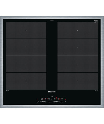 Siemens EX645FXC1E - Black,Stainless steel - Built-in - Zone induction hob - Glass-ceramic - 4 zone(s) - 4 zone(s)