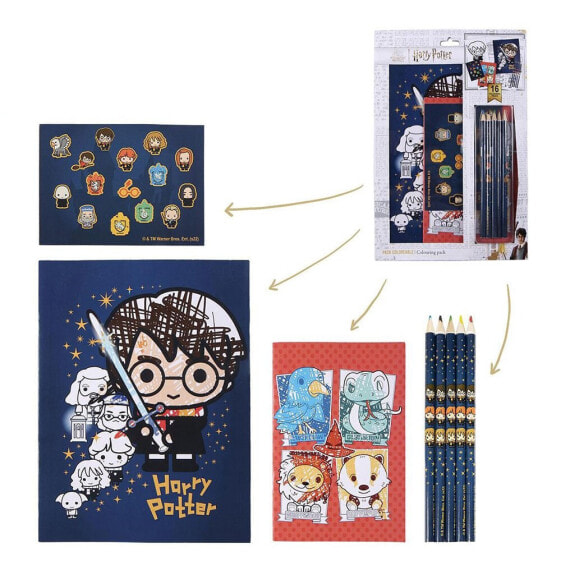 CERDA GROUP Harry Potter Colouring Stationery Set