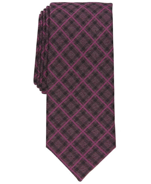 Men's Mathison Grid Slim Tie, Created for Macy's