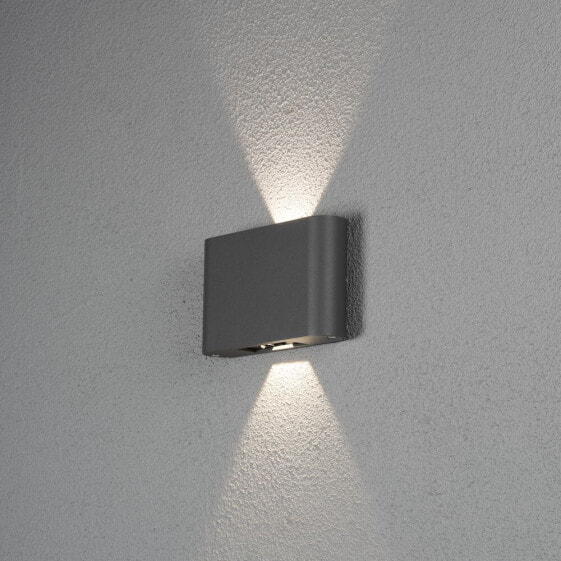 Уличный светильник KONSTSMIDE 7854-370 - 2 лампы - 3000 K - IP54 - антрацитовый - серый