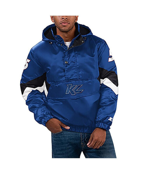 Куртка-худи Starter мужская Royal Kyle Larson Home Team Satin Half-Zip