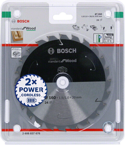 Пильный диск Bosch Standard Wood 160x20x24z