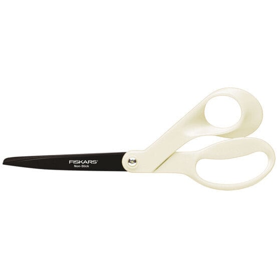 Fiskars 1003924 - Straight cut - Single - Black - White - Right-handed - Semi-offset handle - Blunt tips