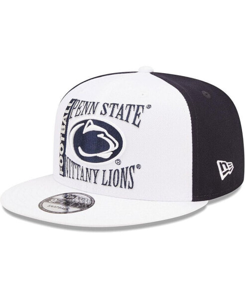 Men's White, Navy Penn State Nittany Lions Retro Sport 9FIFTY Snapback Hat