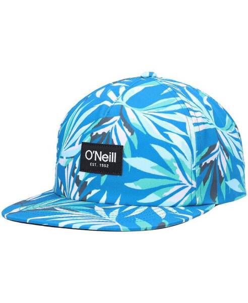 Men's Blue Flora Snapback Hat
