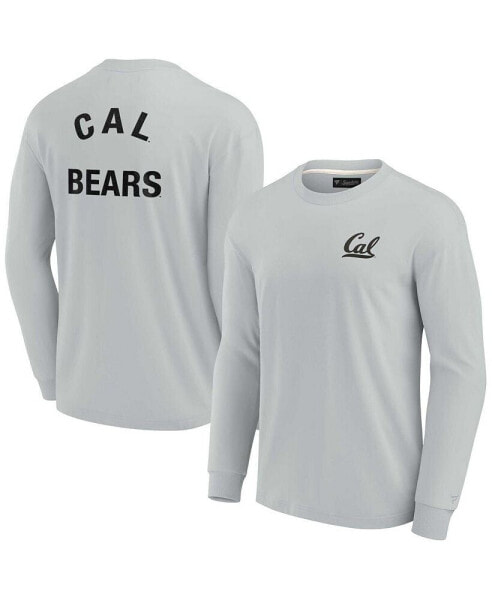 Men's and Women's Gray Cal Bears Super Soft Long Sleeve T-shirt