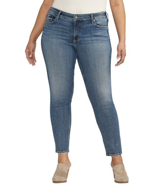 Джинсы женские Silver Jeans Co. модель Suki средняя посадка, подходящие для кривой фигуры