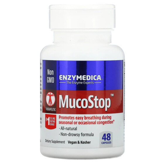 БАД для пищеварительной системы Enzymedica MucoStop 48 капсул