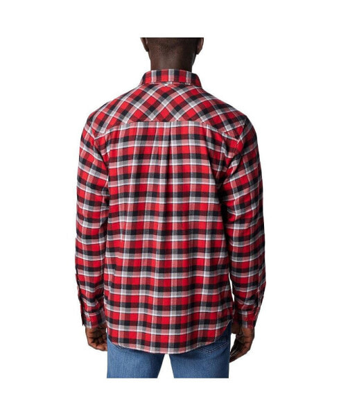 Men's Red Wisconsin Badgers Flare Gun Flannel Long Sleeve Shirt