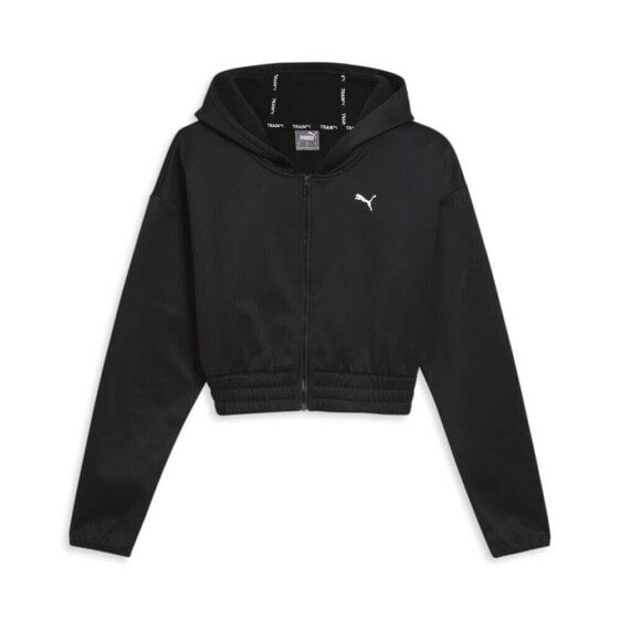 Puma Strong Full Zip Hoodie Womens Black Casual Outerwear 52503601