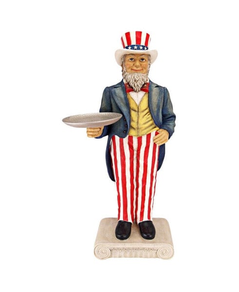 Uncle Sam Yankee Doodle Dandy Butler Pedestal Sculptural Table