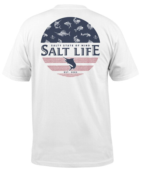Men's Salty Honor Bones Graphic Print Short-Sleeve T-Shirt
