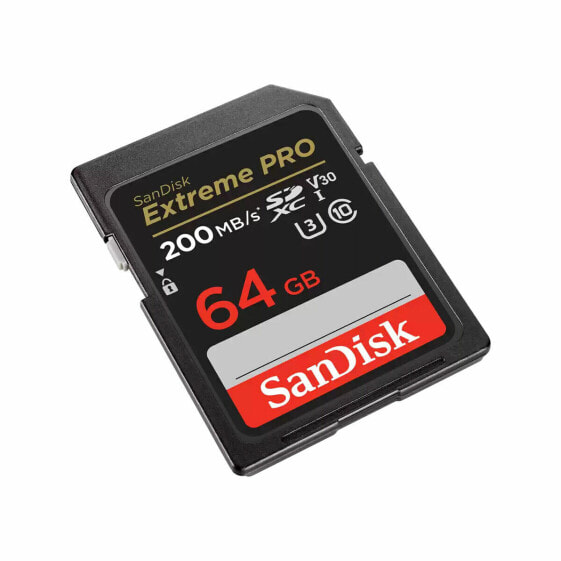 Карта памяти микро-SD с адаптером SanDisk Extreme PRO 64GB Чёрный 64 Гб