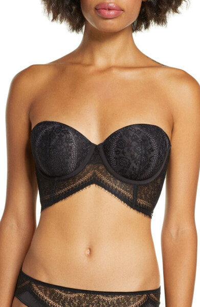 Women's Calvin Klein Strapless Underwire Bra, Size 34D - Black