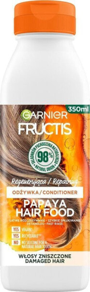 Garnier Fructis Hair Food Papaya Odżywka regenerująca do włosów zniszczonych 350ml