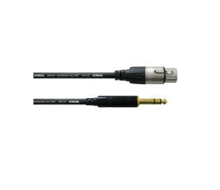 Cordial CFM 3 FV - 6.35mm - Male - XLR (3-pin) - Female - 3 m - Black