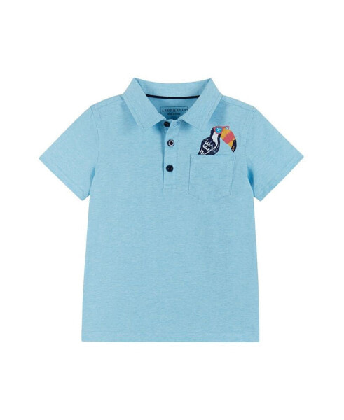 Toddler Boys / Toucan Pocket Knit Polo Shirt