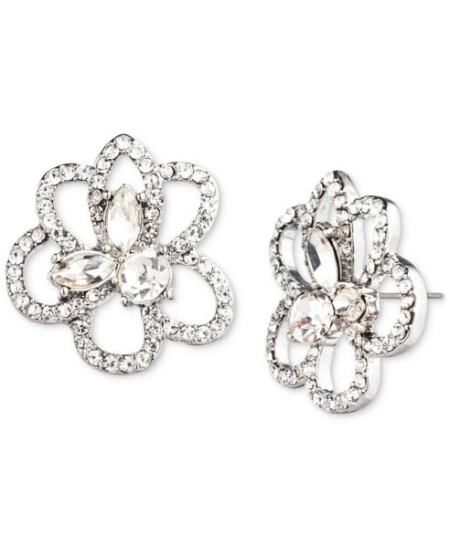 Серьги GIVENCHY Crystal Flower Stud