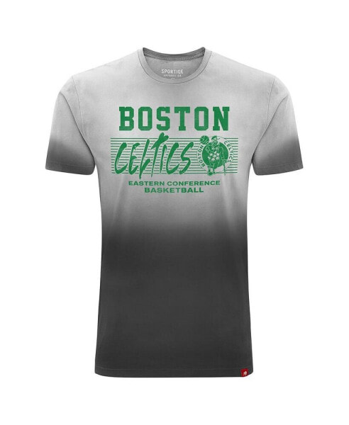 Men's and Women's Black Boston Celtics Bingham Sun-Fade T-Shirt