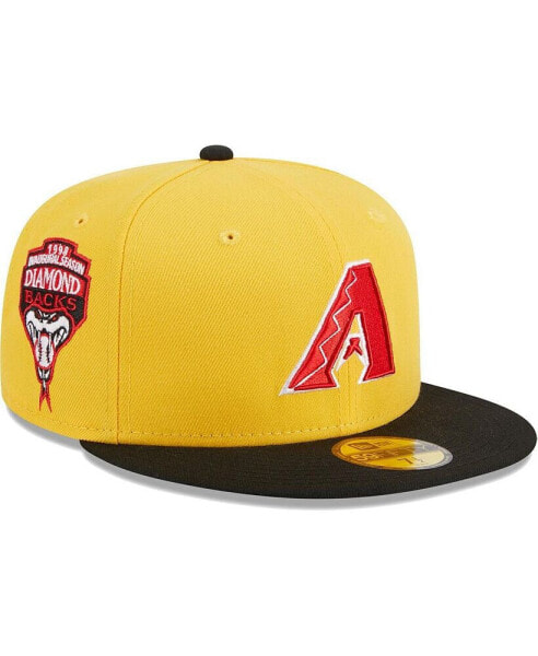 Men's Yellow, Black Arizona Diamondbacks Grilled 59FIFTY Fitted Hat