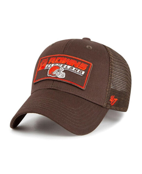 Big Boys and Girls Brown Cleveland Browns Levee MVP Trucker Adjustable Hat