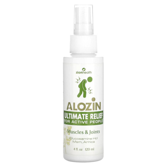 Мазь для снятия боли в мышцах и суставах Zion Health Alozin Ultimate Relief 120 мл