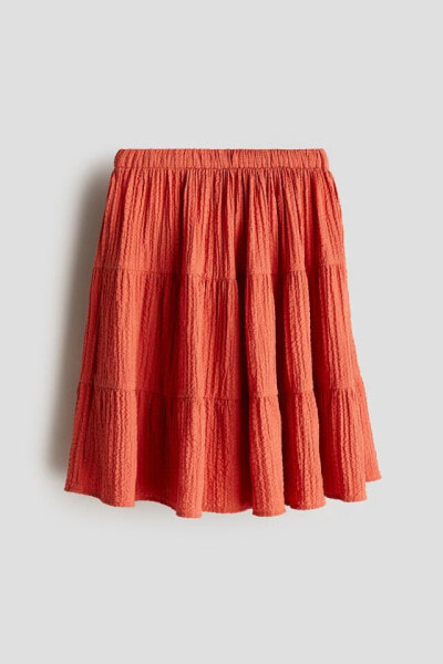 Tiered Seersucker Skirt