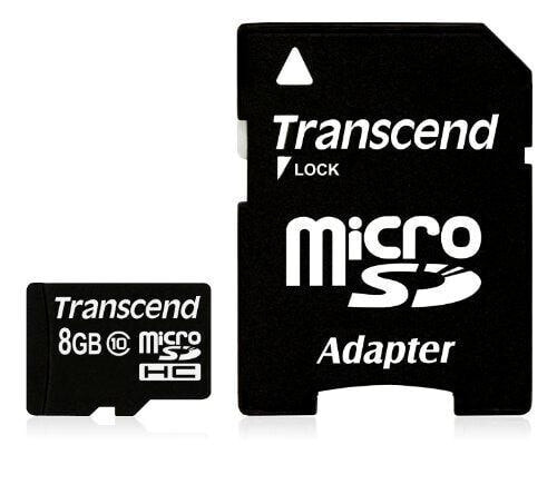 Карта памяти Transcend microSDXC/SDHC Class 10 - 8GB.