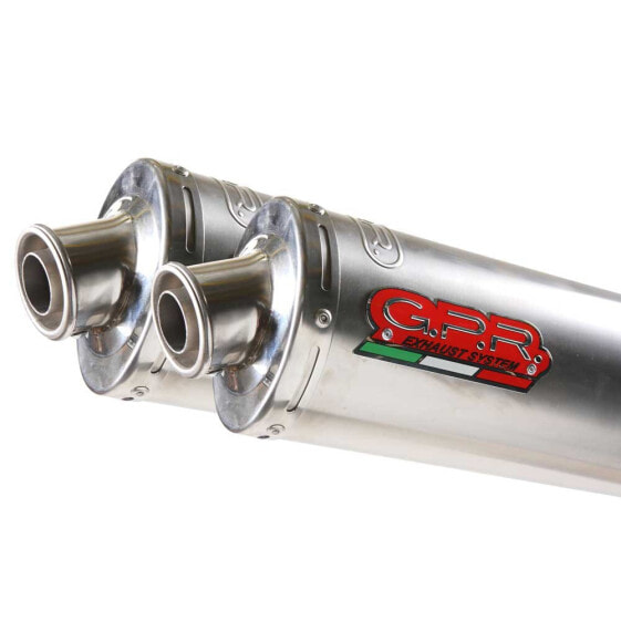 GPR EXHAUST SYSTEMS Tondo/Round Inox Double Bolt On ZX-10R 06-07 homologated muffler