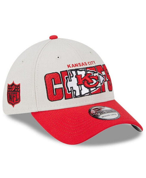 Men's Stone, Red Kansas City Chiefs 2023 NFL Draft 39THIRTY Flex Hat
